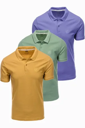 Ombre Clothing Pánské triko 3 Pack