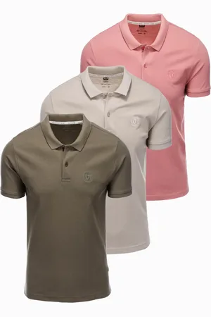 Ombre Clothing Pánské triko 3 Pack