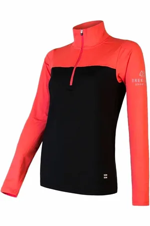 Sensor Dámská mikina Coolmax Thermo zip /korál