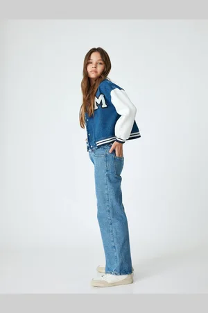 Koton Bomber Jacket Round Collar with Applique Detail