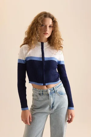 DeFacto Coool Regular Fit Half Turtleneck Knitwear Cardigan
