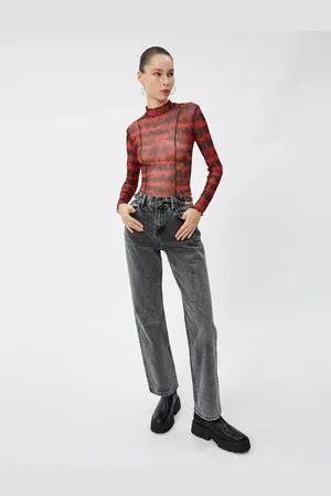 Koton Straight Leg Džíny s vysokým pasem - Nora Jean