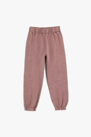 Koton Jogger Sweatpants Washed Elastic Waist Cotton