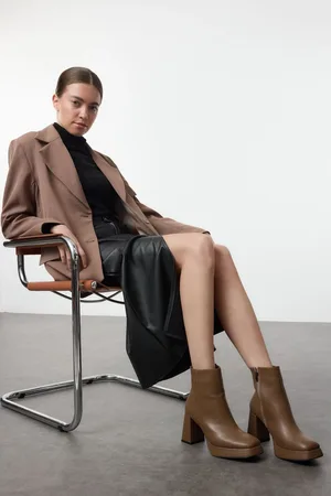 Trendyol Tan Platform Heeled Women