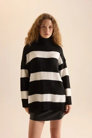 DeFacto Relax Fit Turtleneck Tunic