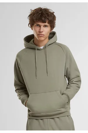 Urban classics Pánská mikina Blank Hoody světle zelená