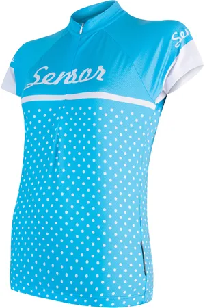 Sensor Dámský cyklistický dres Cyklo Dots Blue