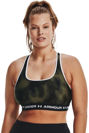 Under Armour Dámská sportovní kompresní podprsenka Under Amour Crossback Mid Print