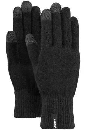 Barts Rukavice FINE KNITTED TOUCH GLOVES Black