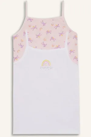 DeFacto Girl Printed 2-Pack Undershirt