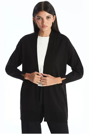 LC Waikiki Shawl Collar Plain Long Sleeve Women
