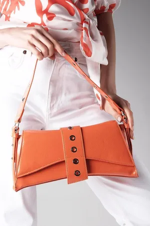 Mio Gusto Orange Color Hand And Shoulder Women