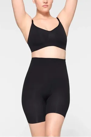 Dewberry 74153 Body-Sliming Corset Shorts-BLACK