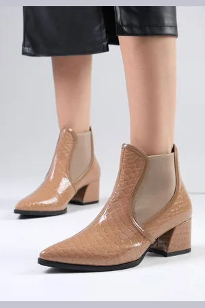 Mio Gusto Maggie Mink Color Crocodile Patterned Elastic Women