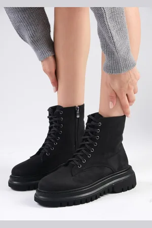 Mio Gusto Alex Black Color Suede Women
