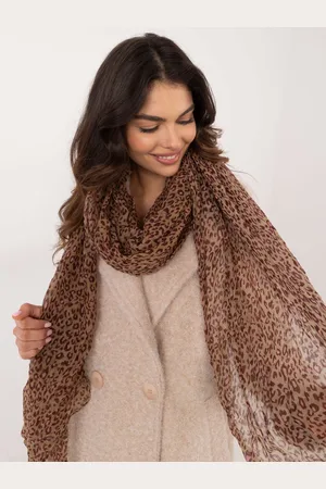 Factory Price A vínová dámská šála s leopardím vzorem