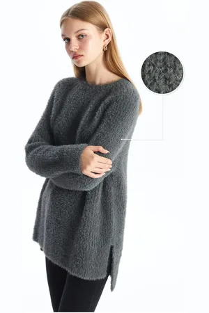 LC Waikiki Crew Neck Plain Long Sleeve Women