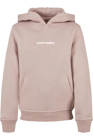 Mister Tee Dětská mikina Karma Butterfly Basic pudrová růžová
