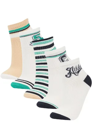 DeFacto Size 5-Pack Cotton Ankle Socks