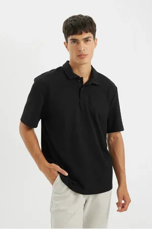 DeFacto New Regular Fit Basic Plain Short Sleeve Polo Shirt