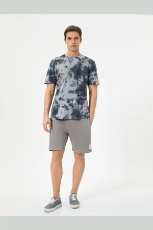 Koton Bermuda Shorts with Waist Lace Label Printed Pocket