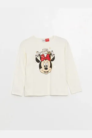 LC Waikiki Dívčí tričko s dlouhým rukávem a potiskem Minnie Mouse od