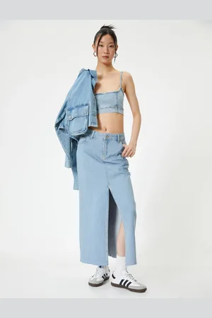 Koton Midi Jean Skirt