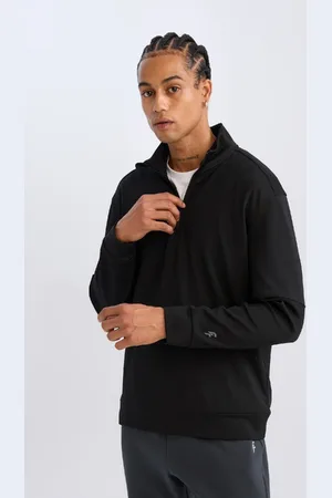DeFacto Fit Standard Fit Stand Collar Zippered Scuba Diving Fabric Sports Sweatshirt