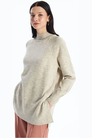 LC Waikiki Lw - Stand Collar Plain Oversize Women