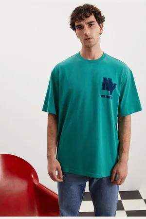 Grimelange Melvin Relaxed Green T-shirt