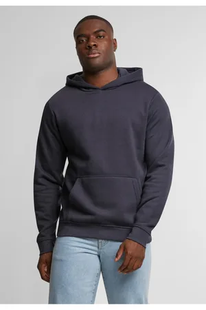 Urban classics Pánská mikina Basic Essential Hoody námořnická modrá