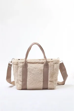 Trendyol Ecru Faux Für Mini Tote Women