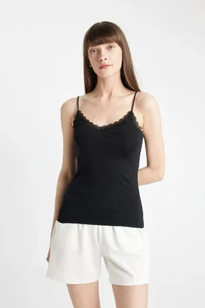 DeFacto Fall in Love Regular Fit Cotton Tank Top Y5360AZ24AU