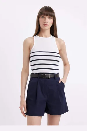DeFacto DFC - Fitted Crew Neck Tank Top