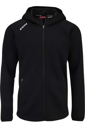 CCM Pánská mikina LOCKER ROOM FLEECE FULL ZIP HOODIE black