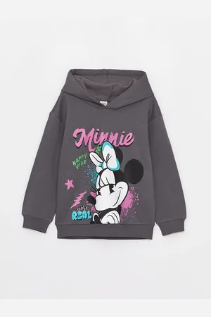 LC Waikiki Dívčí mikina s dlouhým rukávem a potiskem Minnie Mouse