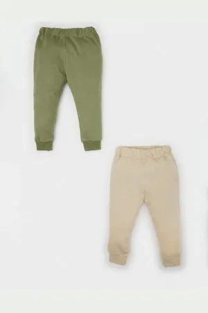 DeFacto Baby Boy Elastic Waist Leg 2-Pack Tracksuit Bottoms