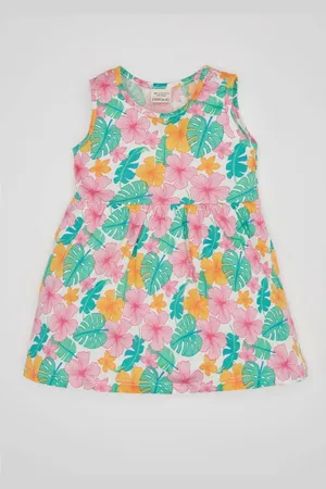 DeFacto Baby Girl Patterned Sleeveless Dress