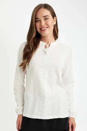 DeFacto Regular Fit Puff Printed Flame Cotton Long Sleeve T-Shirt