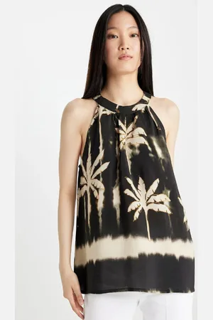 DeFacto Regular Fit Barbell Neck Patterned Moroccan Sleeveless Blouse