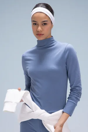 DeFacto Fit Slim Fit Slim Fit Stand Collar Long Sleeve T-Shirt
