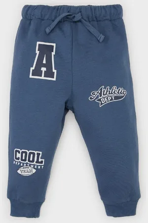 DeFacto Baby Boy Printed Elastic Waist Tracksuit Bottoms