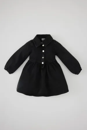 DeFacto Baby Girl Long Sleeve Jean Dress