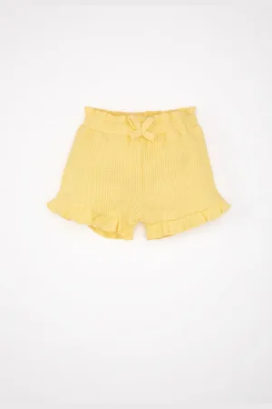 DeFacto Baby Girl Comfort Fit Waffle Shorts