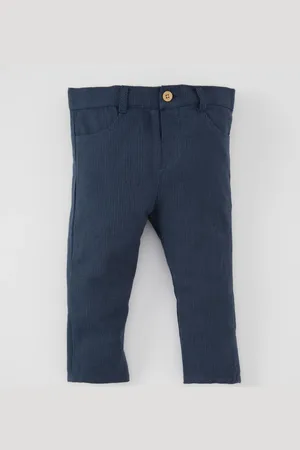 DeFacto Baby Boy Striped Straight Leg Gabardine Trousers