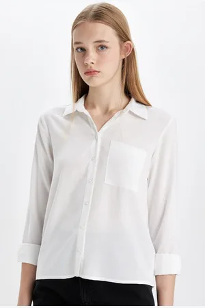 DeFacto Regular Fit Basic Long Sleeve Shirt
