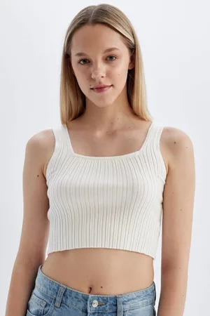 DeFacto Slim Fit Slim Cut Square Neck Knitted Undershirt