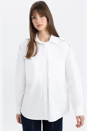 DeFacto Relax Fit Poplin Long Sleeve Shirt Tunic