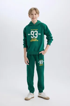 DeFacto Boy Printed Elastic Waist Leg Pocket Jogger Sweatpants