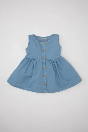 DeFacto Baby Girl Sleeveless Jean Dress